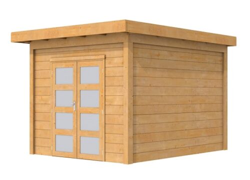 KORTING!! Woodvision Douglas Tuinhuis Topvision Roek Blank 303x303 cm
