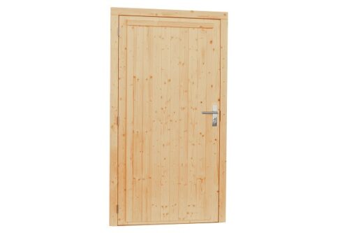 Woodvision Dichte deur 112x201 cm - Groen geïmpregneerd linksdraaiend