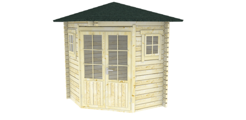 Blokhut 2055 200x200 cm - gecoat