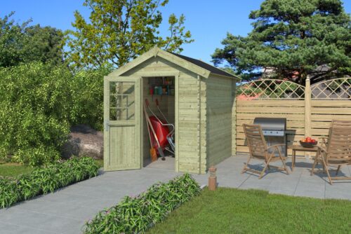 Blokhut Jesse 175x230 cm - Groen geïmpregneerd