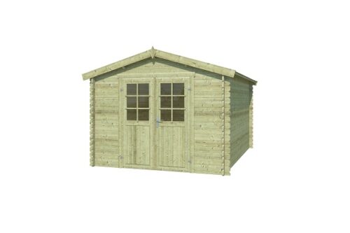 Blokhut Norah 295x400 cm - Groen geïmpregneerd