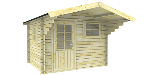 Blokhut 3026 300x250 cm - gecoat