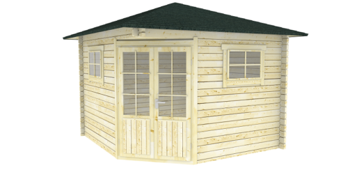 Blokhut 3055K 300x300 cm - gecoat