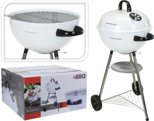 Barbecue Houtskool Bolvorm Wit - 48cm