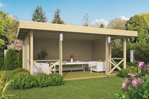 Blokhut prieel Konstantin 500x350 cm - geïmpregneerd