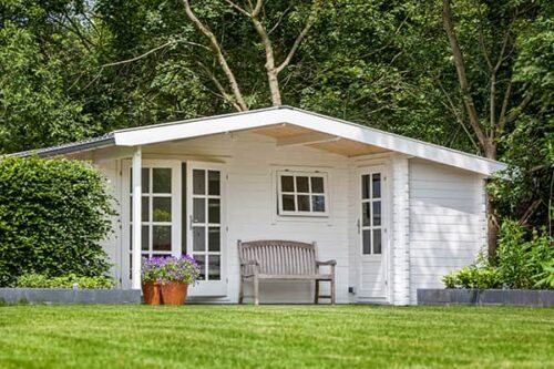 Blokhut Wolfgang 530x300/450 cm + luifel 150cm