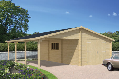 Garage/Carport Berggren 396+369x830 cm