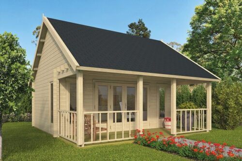 Blokhut Olaug 550x598 cm - geïmpregneerd