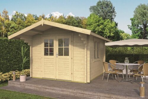 Blokhut Lennart 300x300 cm + luifel 90 cm