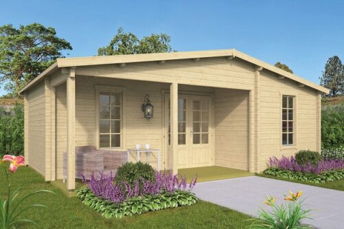 Blokhut Ollie 731x498 cm - geïmpregneerd