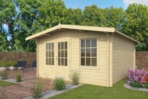 Blokhut Alex 350x450 cm + 68 cm oversteek