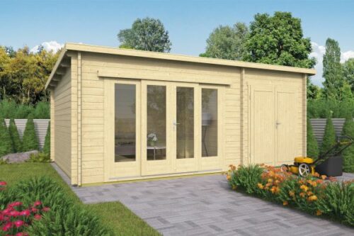 Blokhut Meg 595x400 cm incl. gratis dakleer