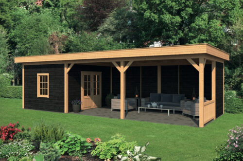 Lariks/Douglas Overkapping Oslo L type 8 blank 690x380 cm