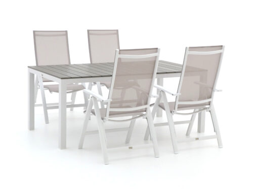 Bellagio Avenza/Fidenza 180cm dining tuinset 5-delig verstelbaar - Laagste prijsgarantie!