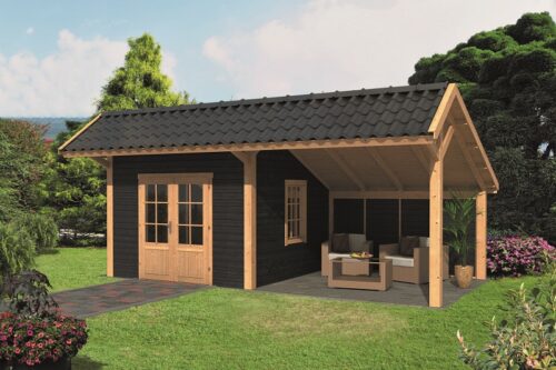 Lariks/Douglas Kapschuur Bergen XL type 3 zwart 677x452 cm