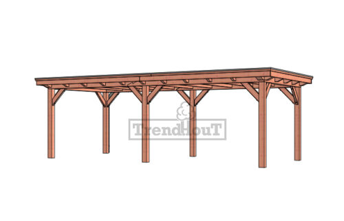 Buitenverblijf Florence 780x360 cm - Plat dak