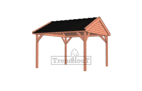 Overkapping Zadeldak Betula 400x415 cm