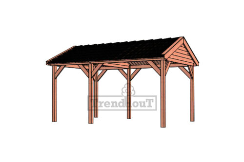 Overkapping Zadeldak Betula L 505x350 cm