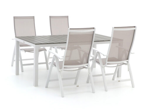 Bellagio Elegance/Fidenza 180cm dining tuinset 5-delig verstelbaar - Laagste prijsgarantie!