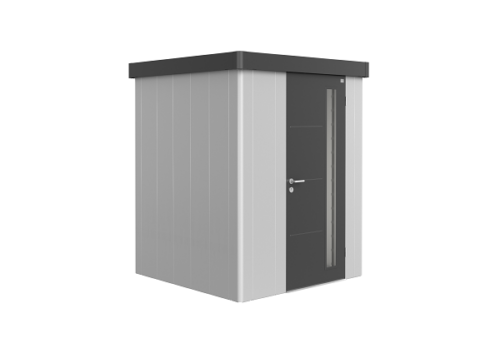 Metalen berging Neo 1A 180x180 cm - Zilver/ donkergrijs