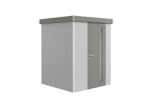 Metalen berging Neo 1A 180x180 cm - Zilver/ kwartsgrijs