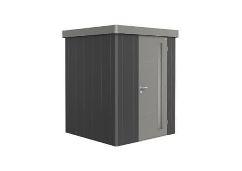 Metalen berging Neo 1A 180x180 cm - Donkergrijs/ kwartsgrijs