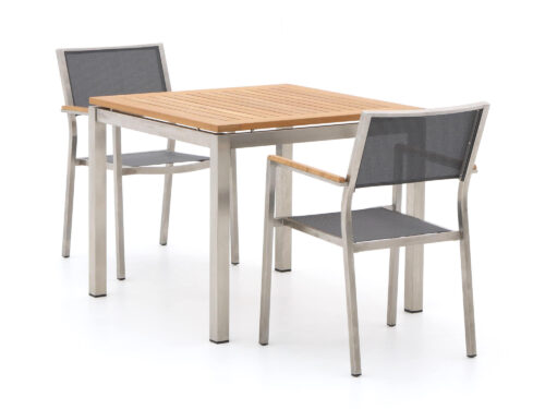 Bernstein Freiburg 90cm dining tuinset 3-delig stapelbaar - Laagste prijsgarantie!