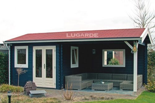Lugarde Blokhut Zawadi (met overkapping) B21 - 650x300 cm