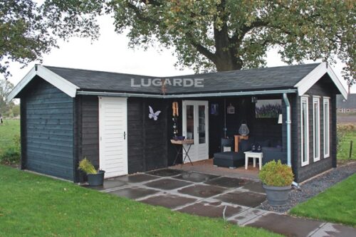 Lugarde Blokhut Cleo (met overkapping) B48 - 700x600 cm