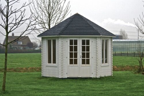 Blokhut Nora 363x312 cm - geïmpregneerd