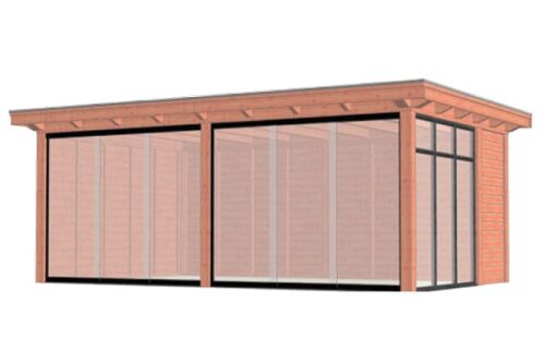 Buitenverblijf Florence 650x425 cm - Plat dak - Combinatie 1