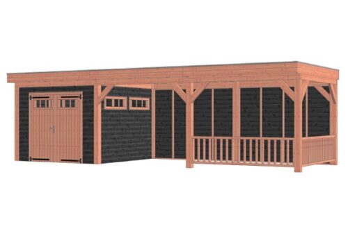 Buitenverblijf Refter XL 900x340 cm - Combinatie 1