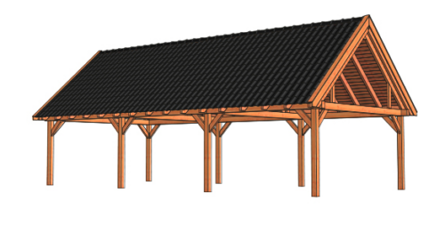 Overkapping Zadeldak XXL 1125x595 cm