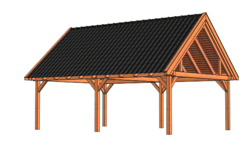 Overkapping Zadeldak XXL 770x585 cm