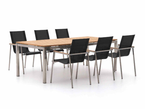 Bernstein Mainz/Freiburg 220cm dining tuinset 7-delig stapelbaar - Laagste prijsgarantie!