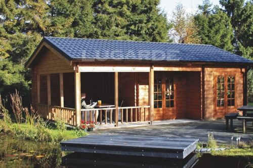 Lugarde Blokhut Chelsey (met overkapping) B47 - 800x500 cm