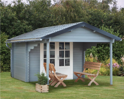 Blokhut Georg 300x260 cm + luifel 260 cm