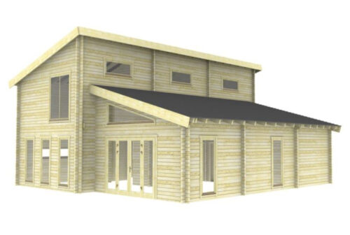 Houten Woning 535x1230 cm + 545x1068 cm 70mm