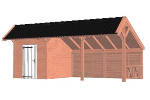 Kapschuur De Heerd 740x425 cm - Combinatie 1