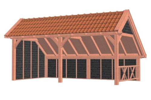 Kapschuur De Hoeve XL 635x380 cm - Combinatie 1