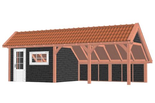 Kapschuur De Hoeve XL 885x380 cm - Combinatie 1