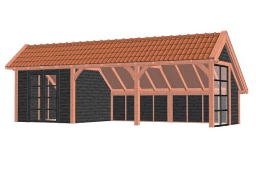 Kapschuur De Hoeve XL 926x380 cm - Combinatie 1