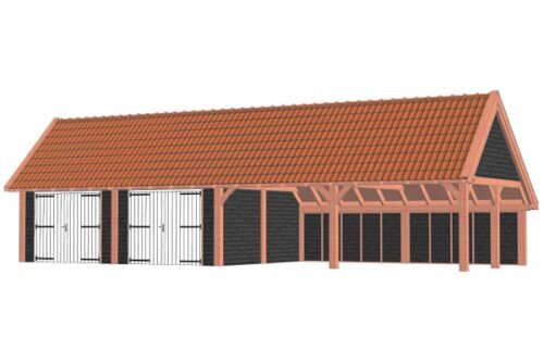 Kapschuur De Hofstee XXL 1505x595 cm - Combinatie 1