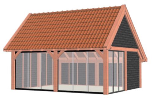 Kapschuur De Hofstee XXL 655x595 cm - Combinatie 1