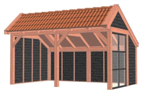 Kapschuur De Stee 500x360 cm - Combinatie 1