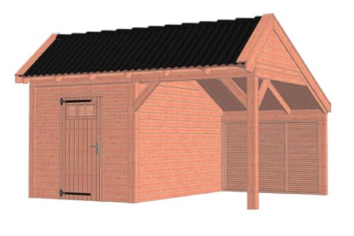 Kapschuur De Stee 500x425 cm - Combinatie 1