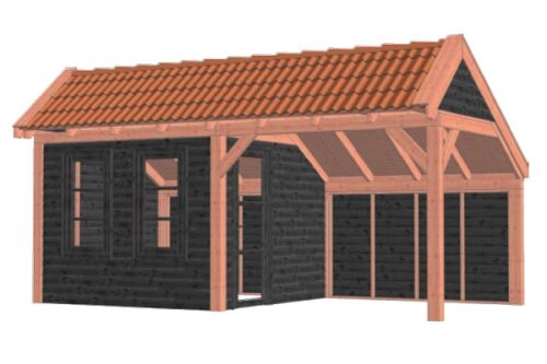 Kapschuur De Stee 600x360 cm - Combinatie 1