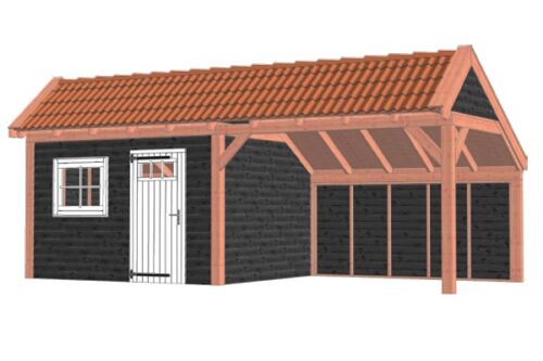 Kapschuur De Stee 730x360 cm - Combinatie 1