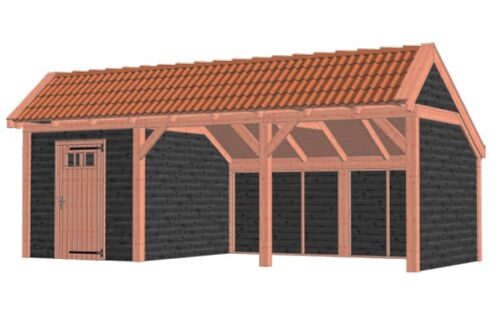 Kapschuur De Stee 740x360 cm - Combinatie 1