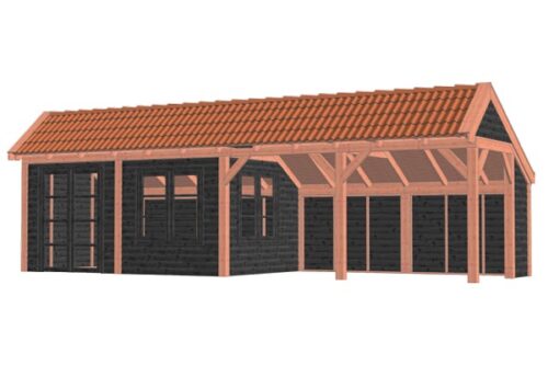 Kapschuur De Stee 980x360 cm - Combinatie 1